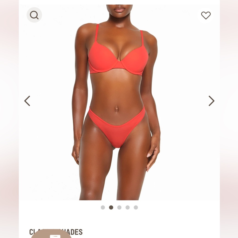 NWT SKIMS Fits Everybody T Shirt Bra - Poppy 32D